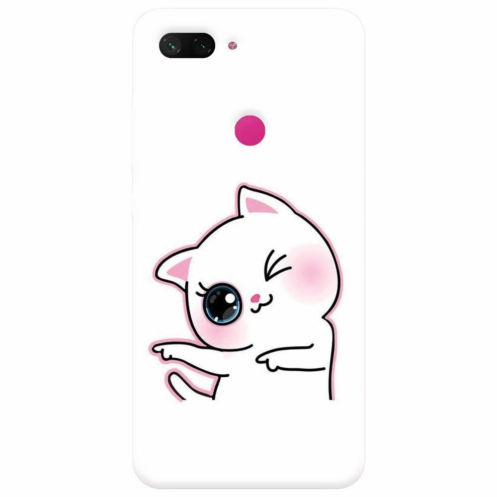 Husa silicon pentru Xiaomi Mi 8 Lite, Cute Kitty