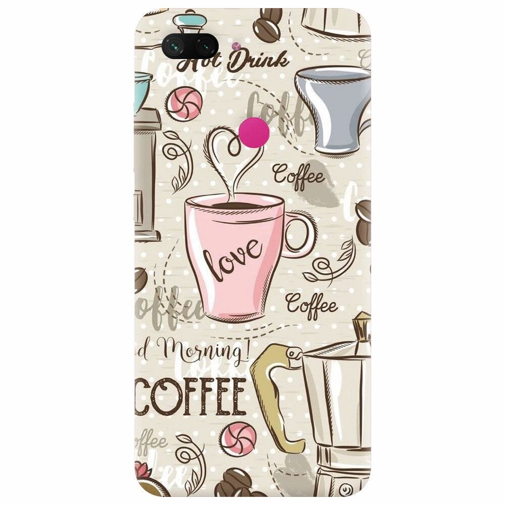 Husa silicon pentru Xiaomi Mi 8 Lite, Coffe And Donuts