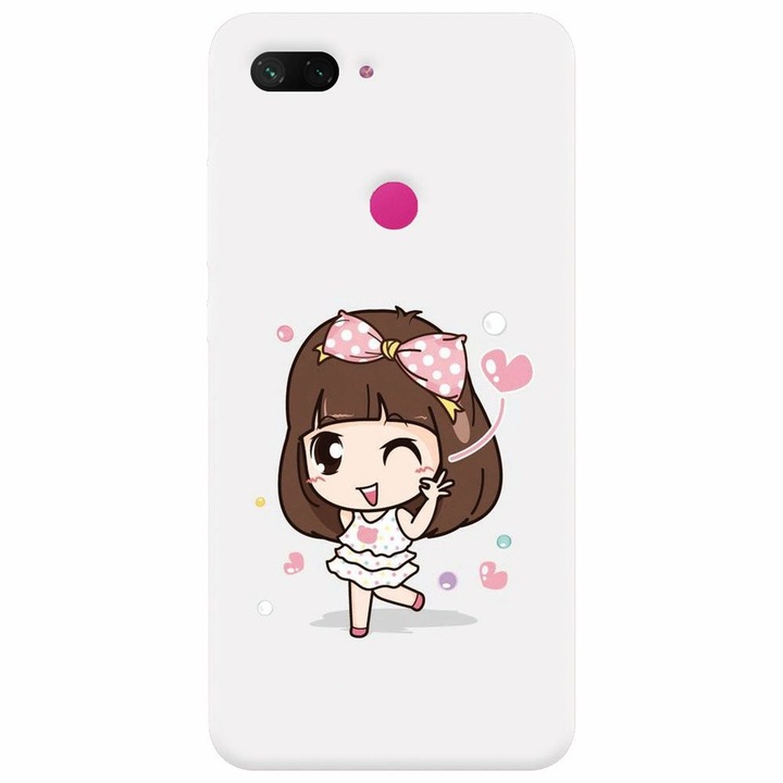 Силиконов кейс за Xiaomi Mi 8 Lite, Happy Girl