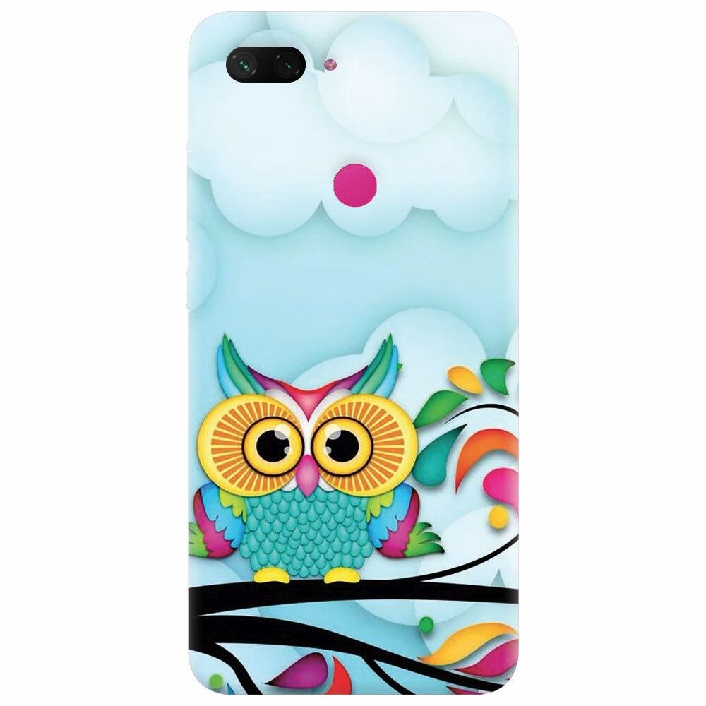 Husa silicon pentru Xiaomi Mi 8 Lite, Owl 102