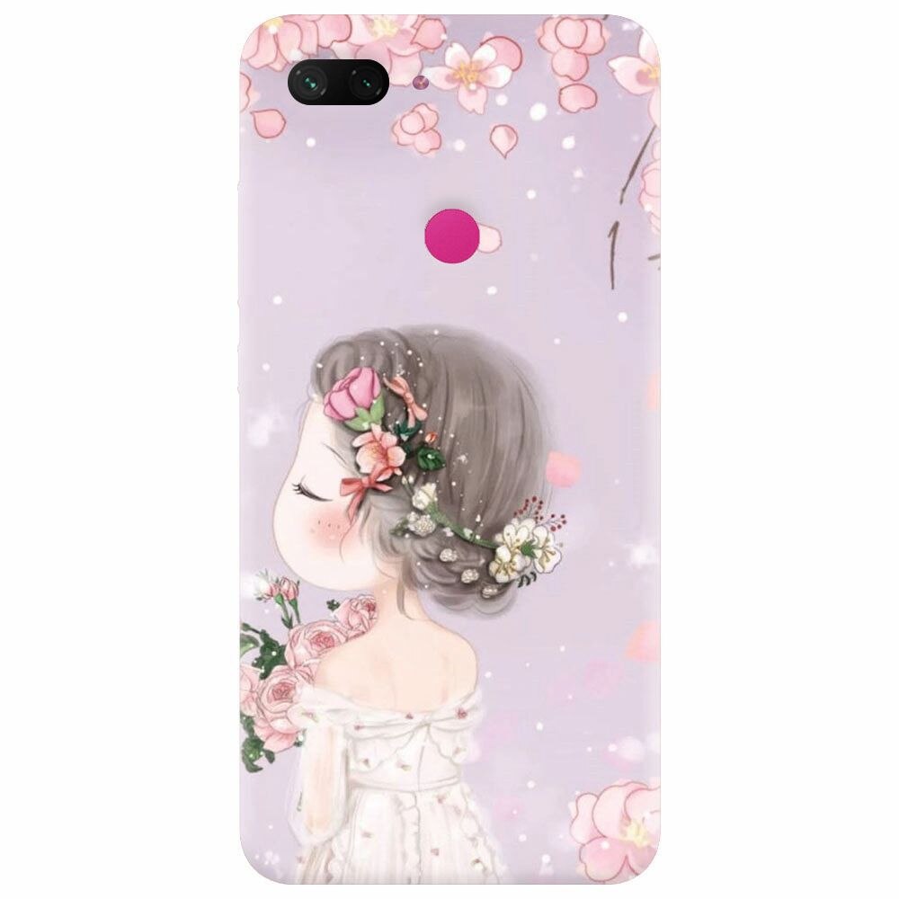 Husa silicon pentru Xiaomi Mi 8 Lite, Girl 001