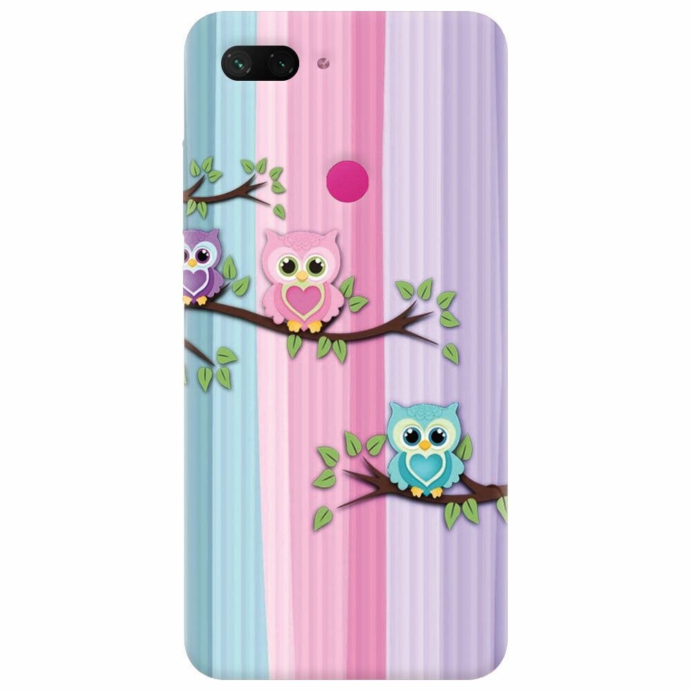 Husa silicon pentru Xiaomi Mi 8 Lite, Cute Owl