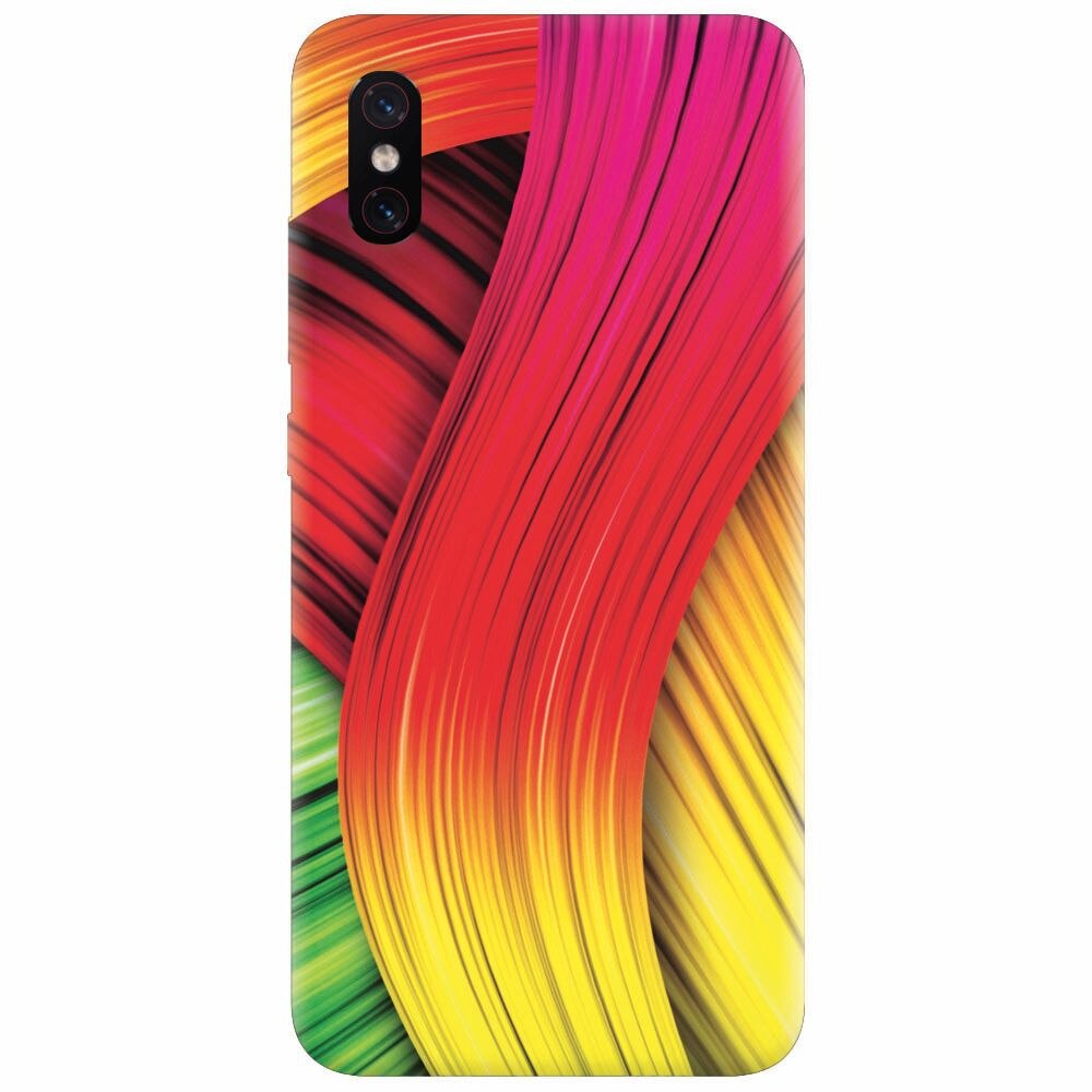 Husa silicon pentru Xiaomi Mi 8 Pro, Colorful Abstract