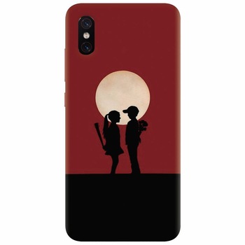 Husa silicon pentru Xiaomi Mi 8 Pro, Boy Girl Love Story Husa silicon pentru Xiaomi Mi 8 Pro, Boy Girl Love Story