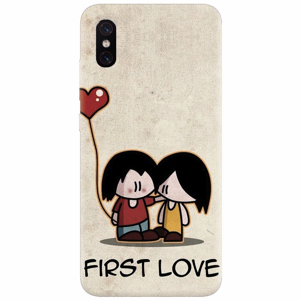 Husa silicon pentru Xiaomi Mi 8 Pro, First Love Great Lock Screen