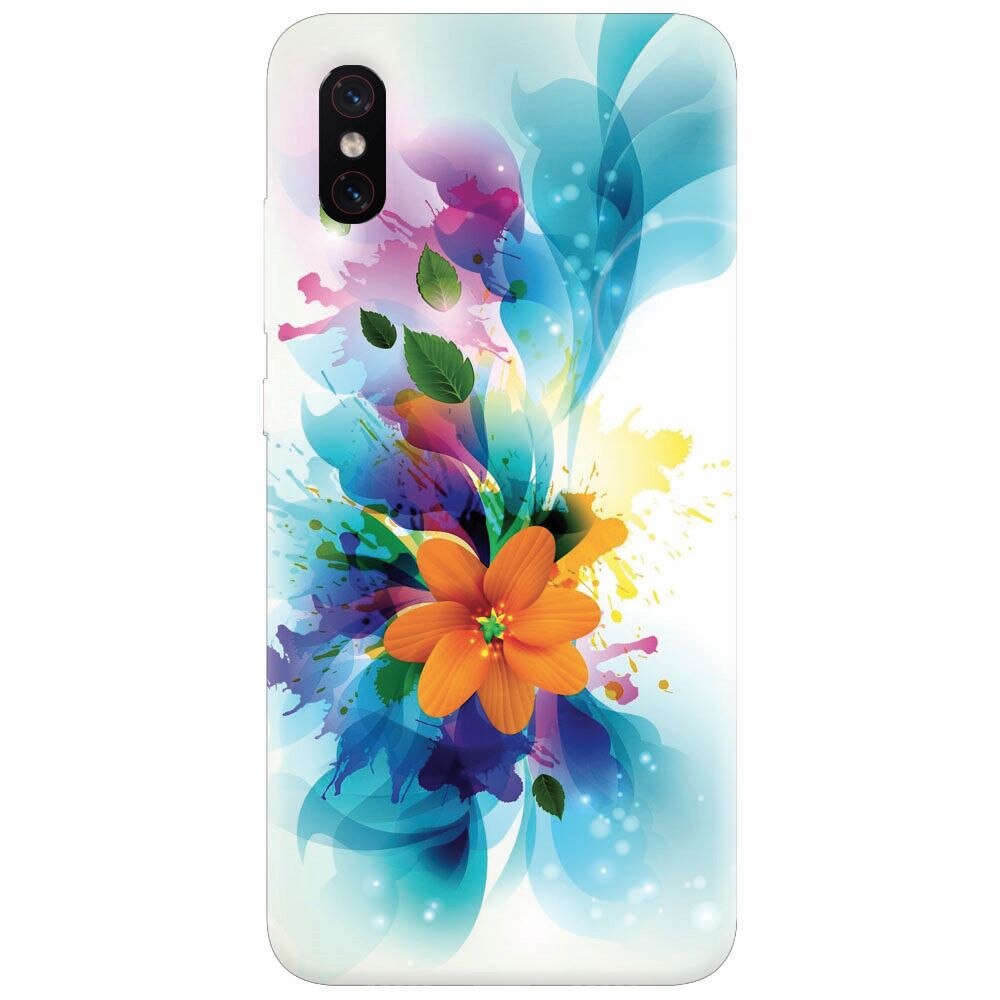 Husa silicon pentru Xiaomi Mi 8 Pro, Flower 011