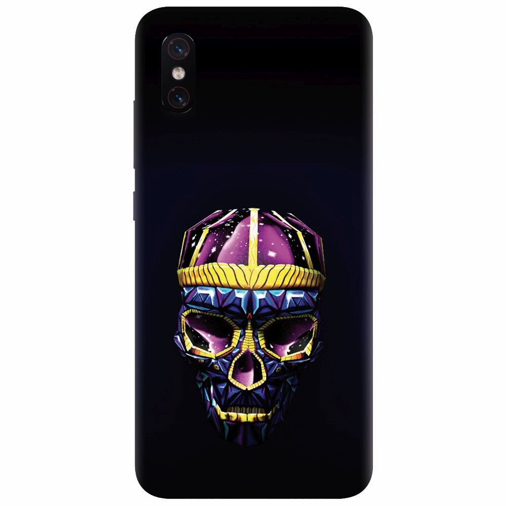 Husa silicon pentru Xiaomi Mi 8 Pro, Colorfull Skull