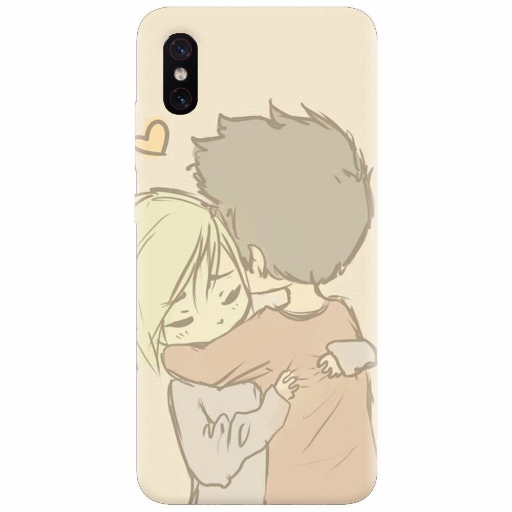 Husa silicon pentru Xiaomi Mi 8 Pro, Couple Hug