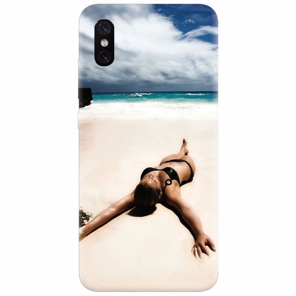 Husa silicon pentru Xiaomi Mi 8 Pro, Beach Lounging