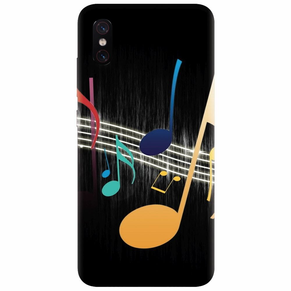 Husa silicon pentru Xiaomi Mi 8 Pro, Colorful Music