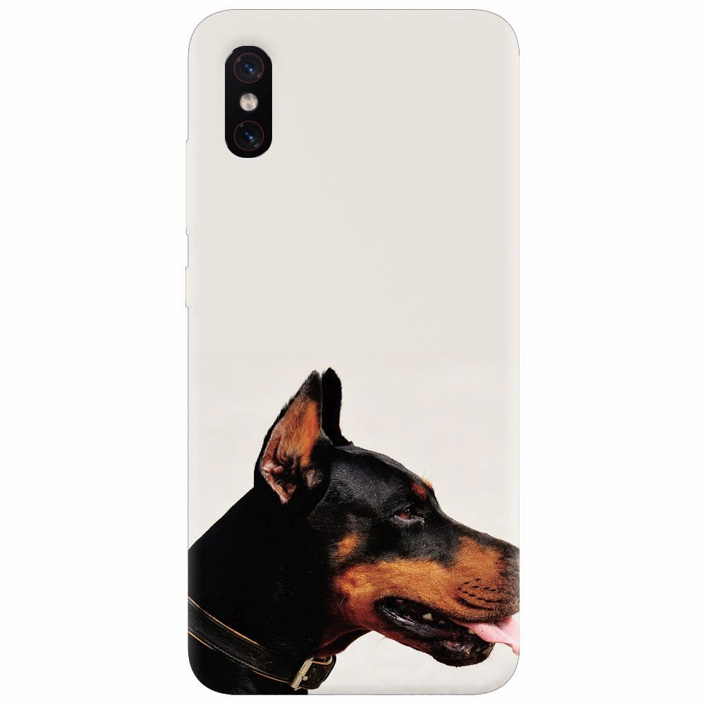 Husa silicon pentru Xiaomi Mi 8 Pro, Doberman