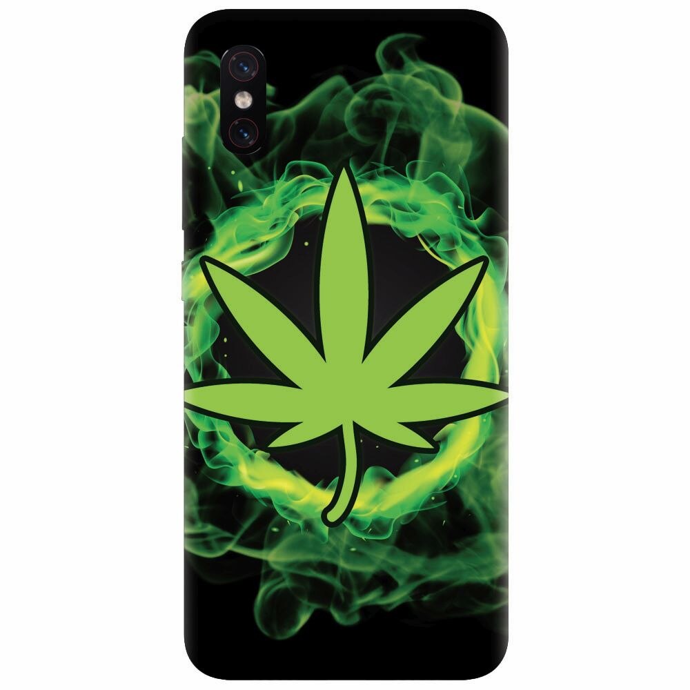 Husa silicon pentru Xiaomi Mi 8 Pro, GreenFlames