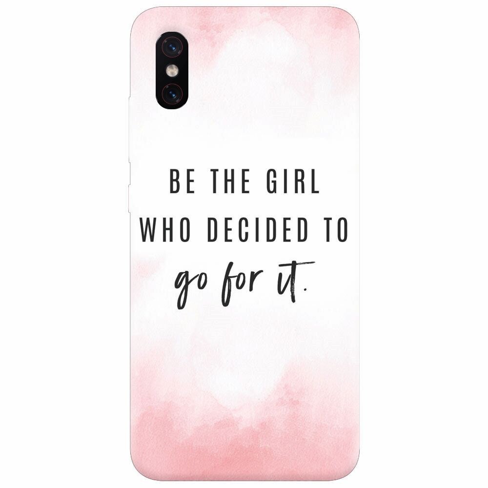 Husa silicon pentru Xiaomi Mi 8 Pro, Quotes Pink