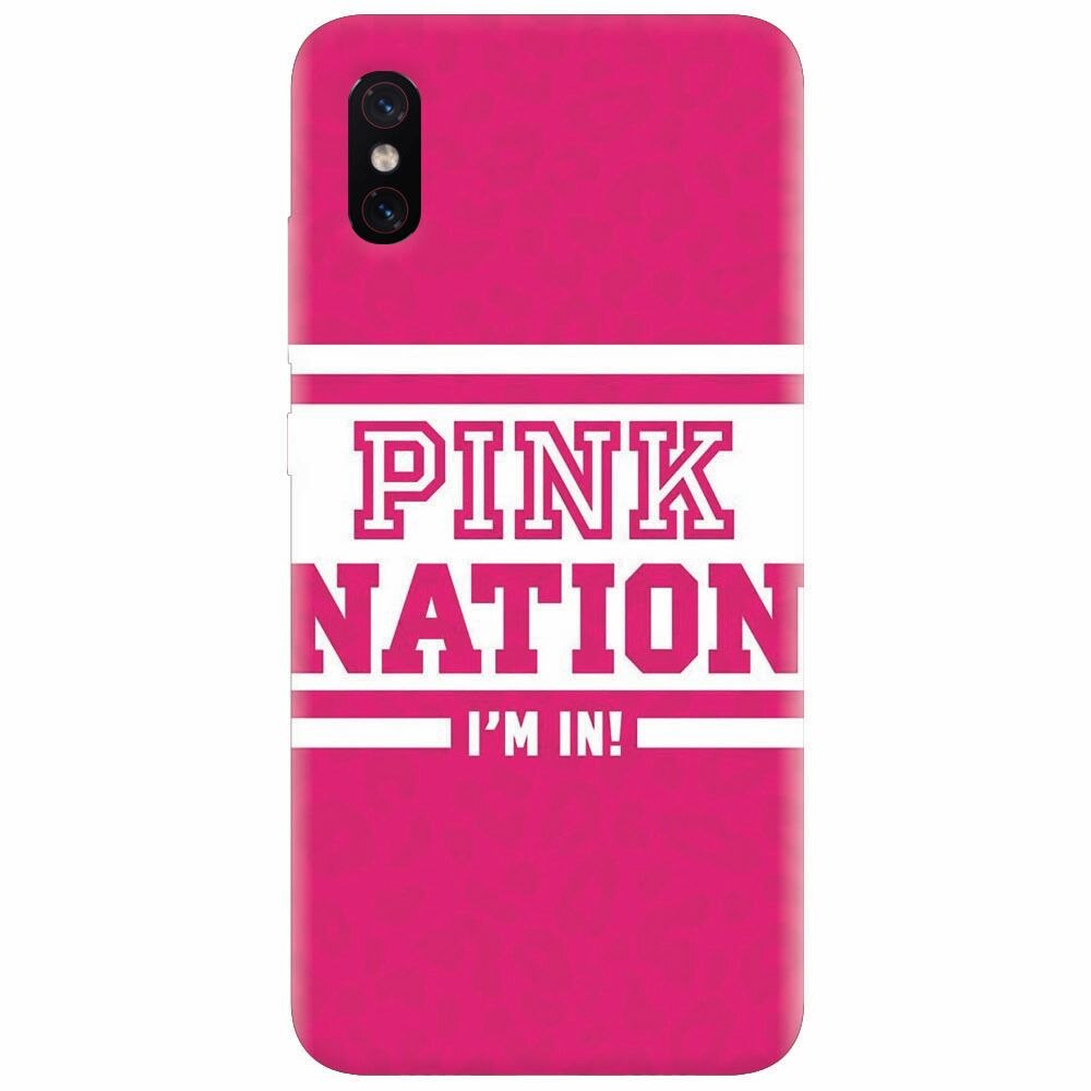 Husa silicon pentru Xiaomi Mi 8 Pro, Pink Nation