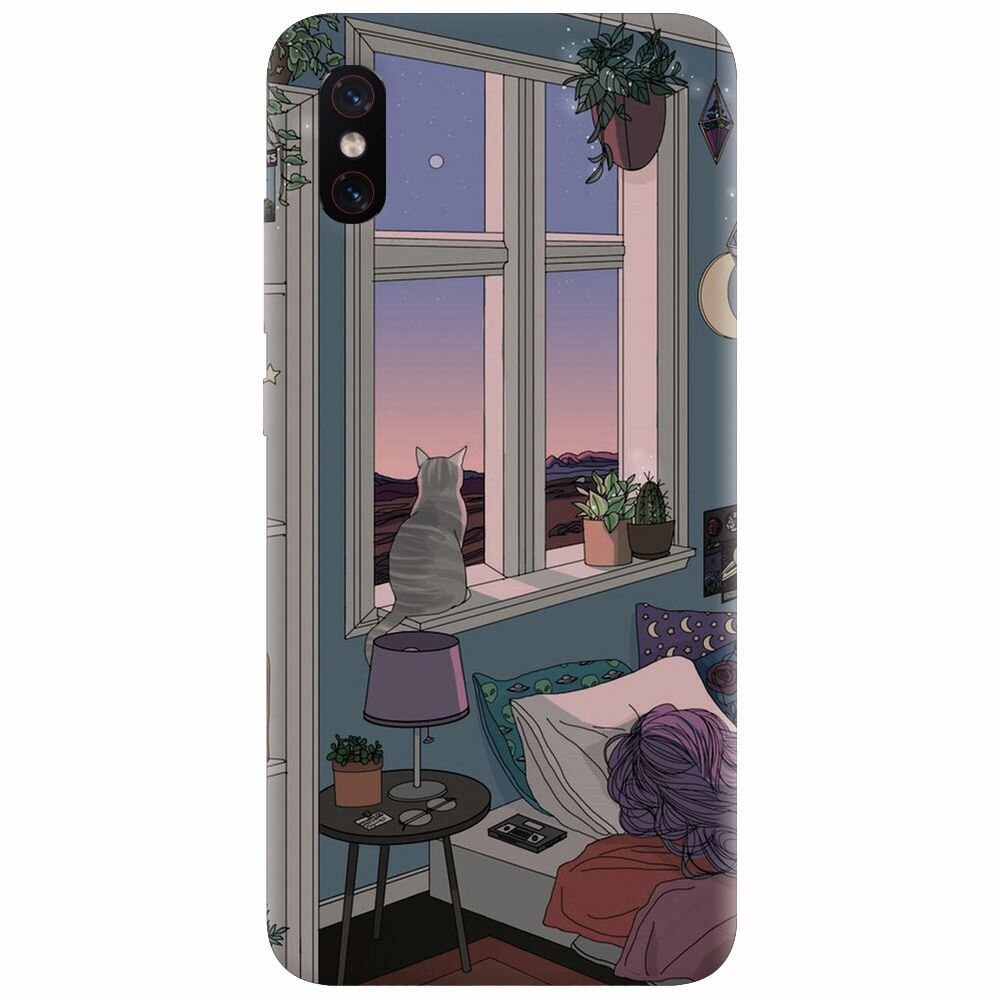 Husa silicon pentru Xiaomi Mi 8 Pro, Girl Room