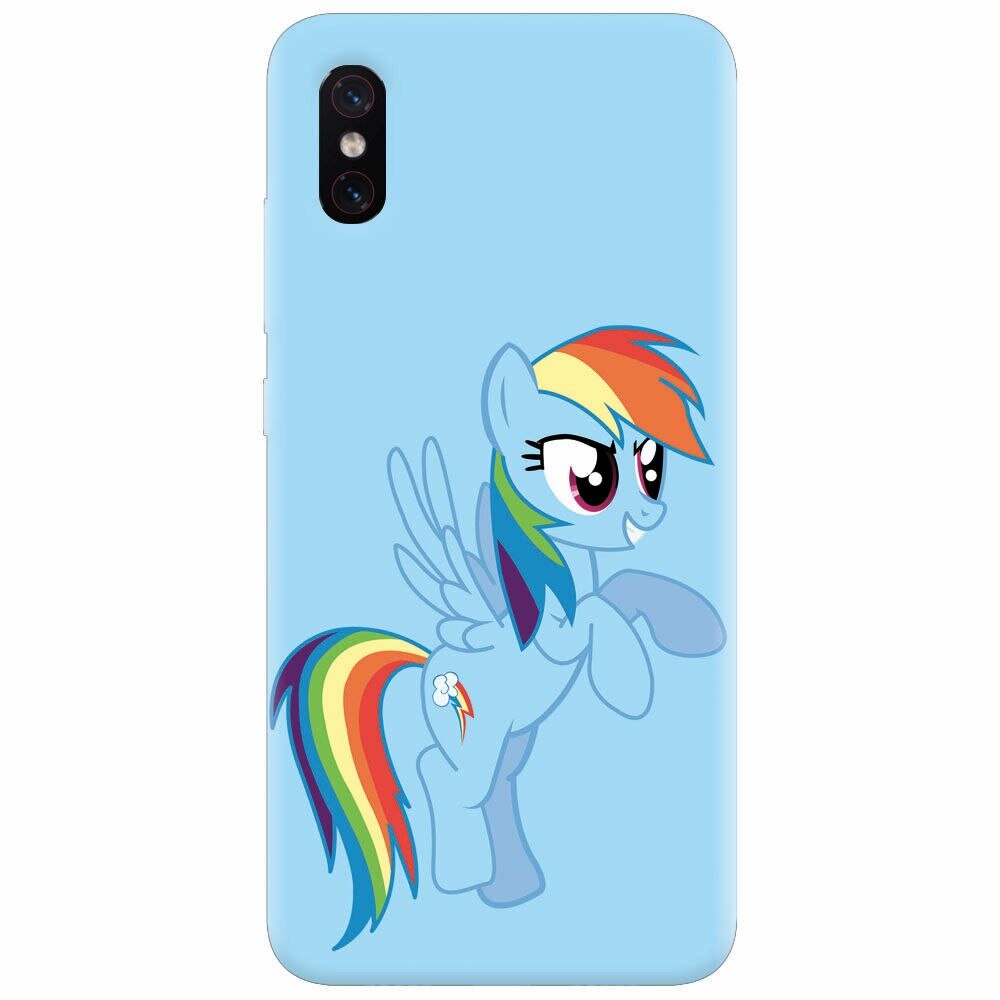 Husa silicon pentru Xiaomi Mi 8 Pro, Rainbow Dash