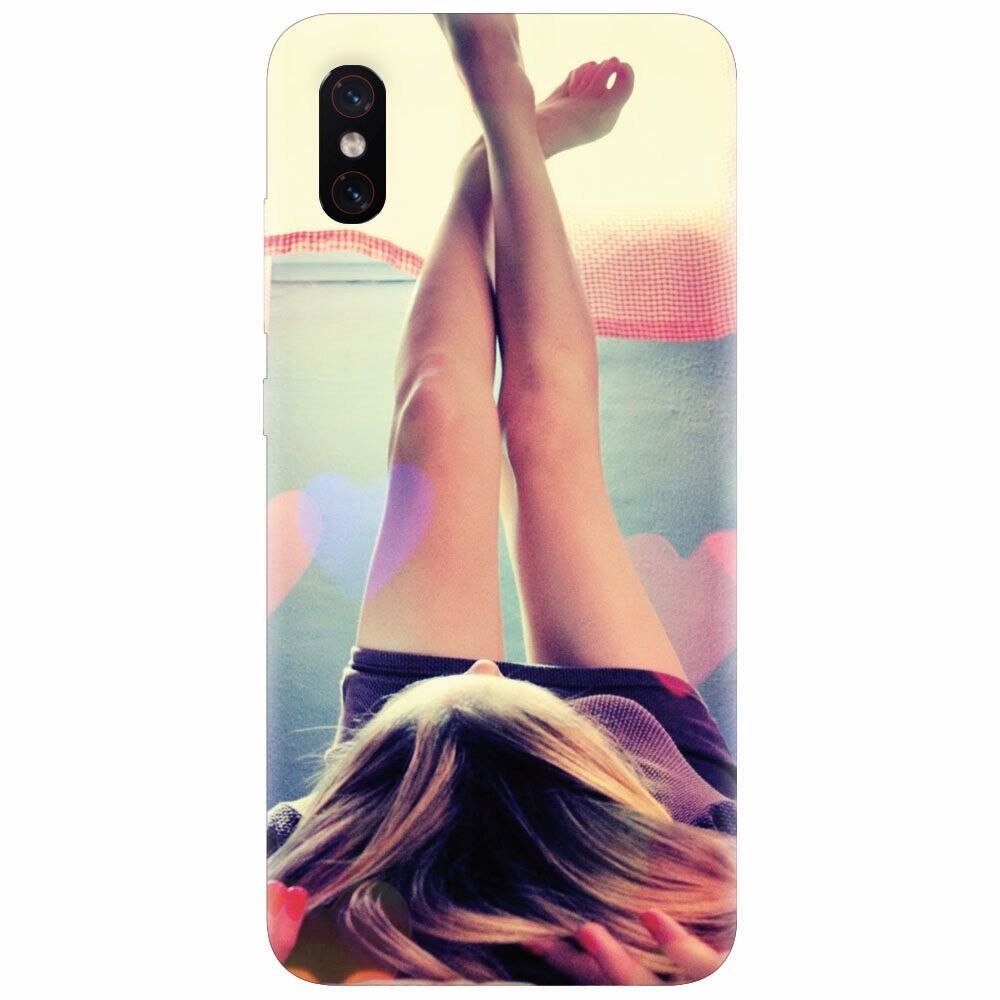 Husa silicon pentru Xiaomi Mi 8 Pro, Relax Girl