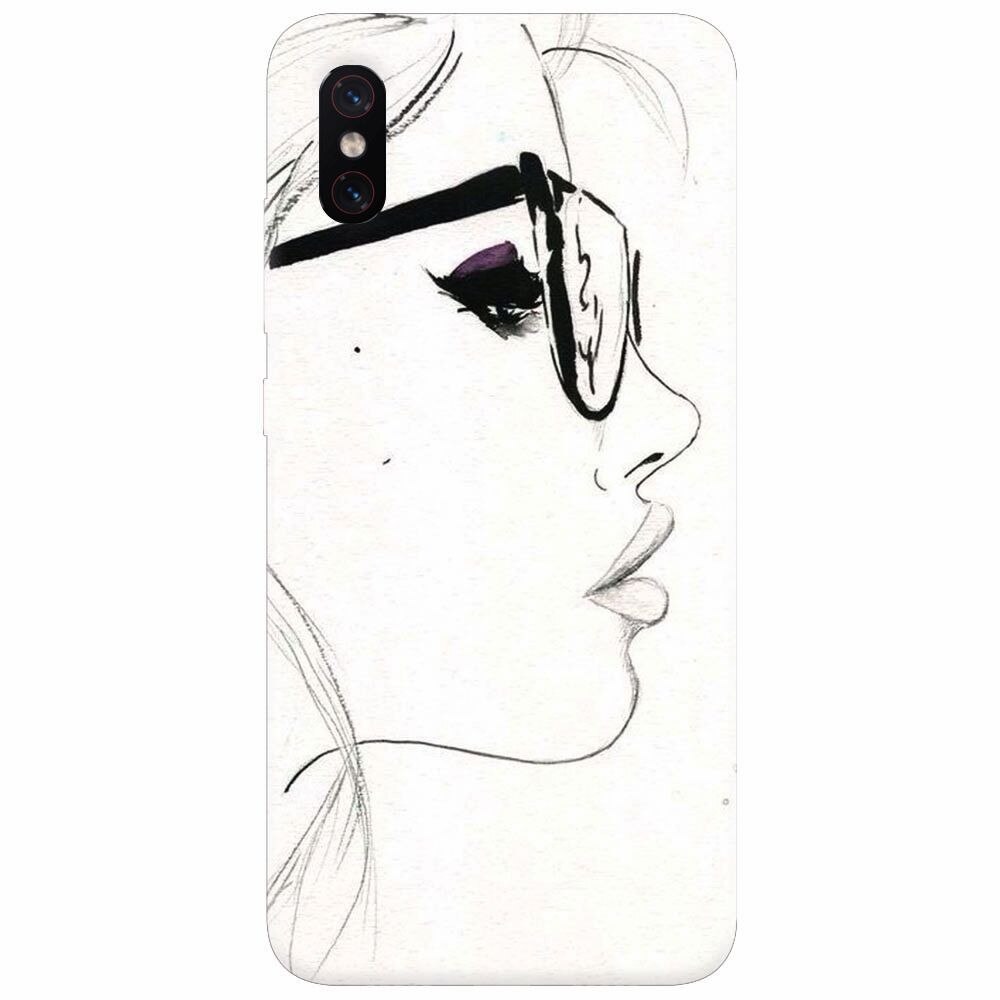 Husa silicon pentru Xiaomi Mi 8 Pro, Girl Face