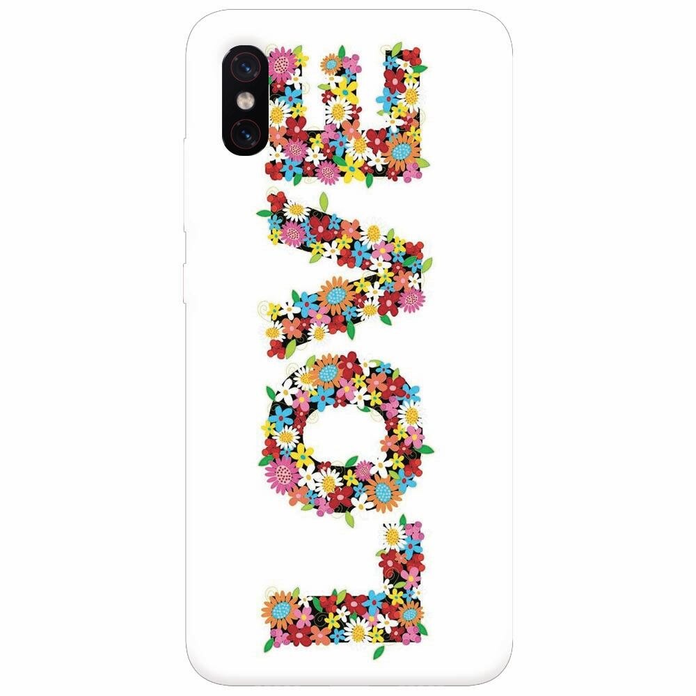 Husa silicon pentru Xiaomi Mi 8 Pro, Love Made By Flowers