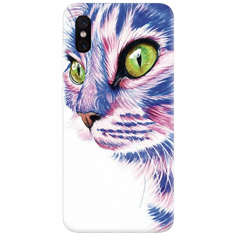 Husa silicon pentru Xiaomi Mi 8 Pro, Colorfull Cat