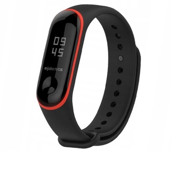 Curea silicon Tech-Protect Smooth Xiaomi Mi Band 3/4 Black/Red Curea silicon Tech-Protect Smooth Xiaomi Mi Band 3/4 Black/Red