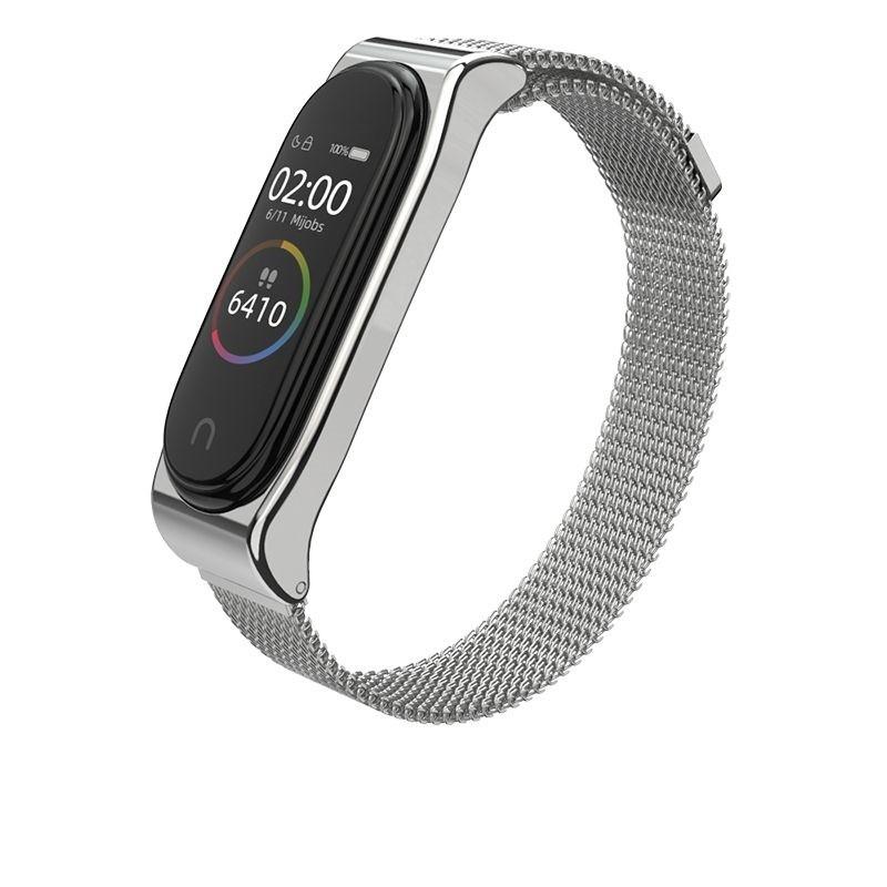 Curea otel inoxidabil Tech-Protect Milaneseband Xiaomi Mi Band 3/4 Silver