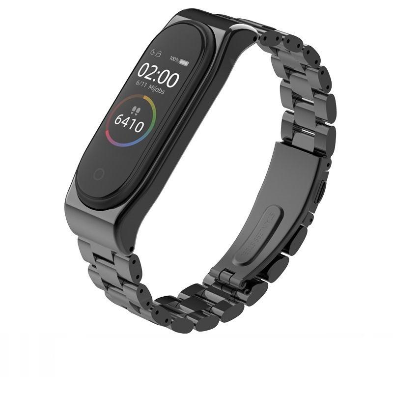 Curea otel inoxidabil Tech-Protect Stainless Xiaomi Mi Band 3/4 Black