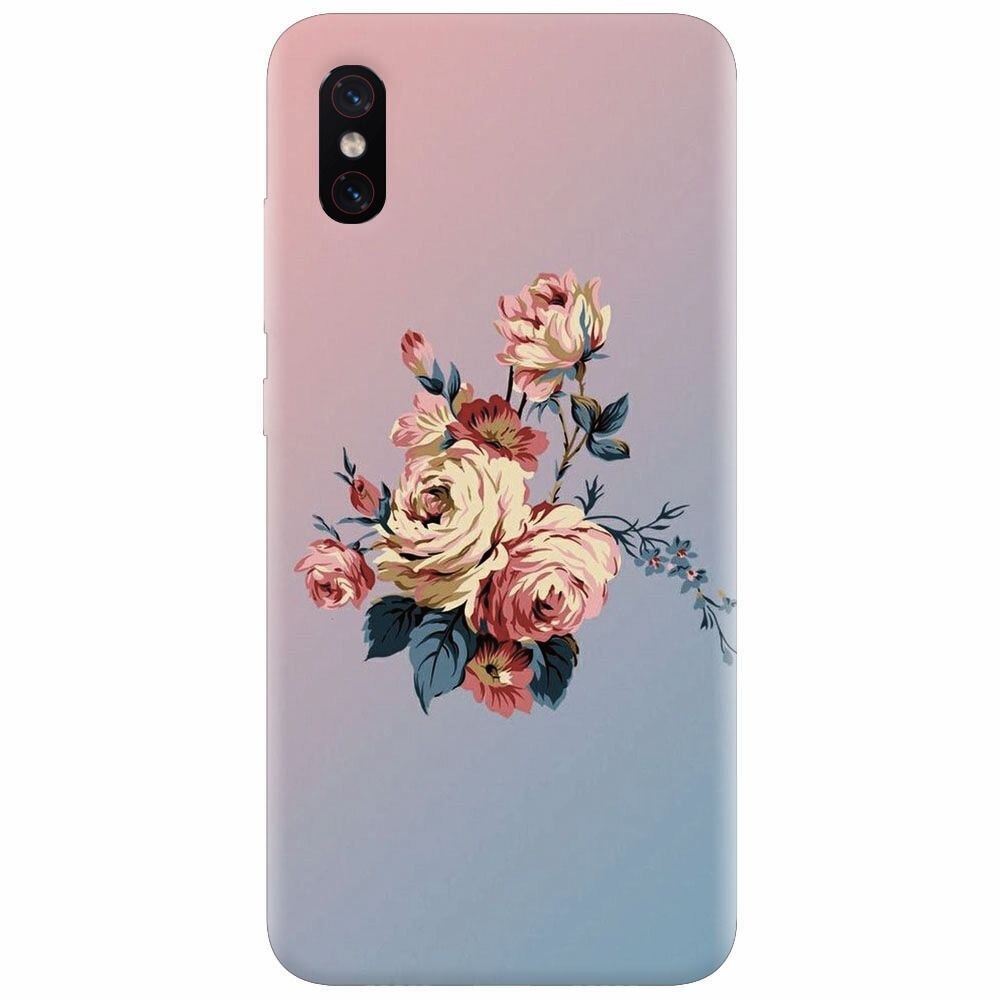 Husa silicon pentru Xiaomi Mi 8 Pro, Roses