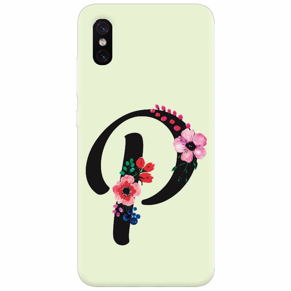 Husa silicon pentru Xiaomi Mi 8 Pro, Litera P