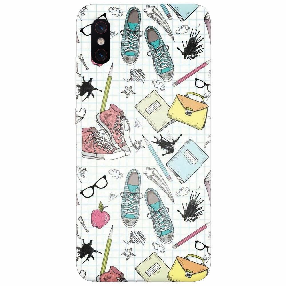 Husa silicon pentru Xiaomi Mi 8 Pro, School