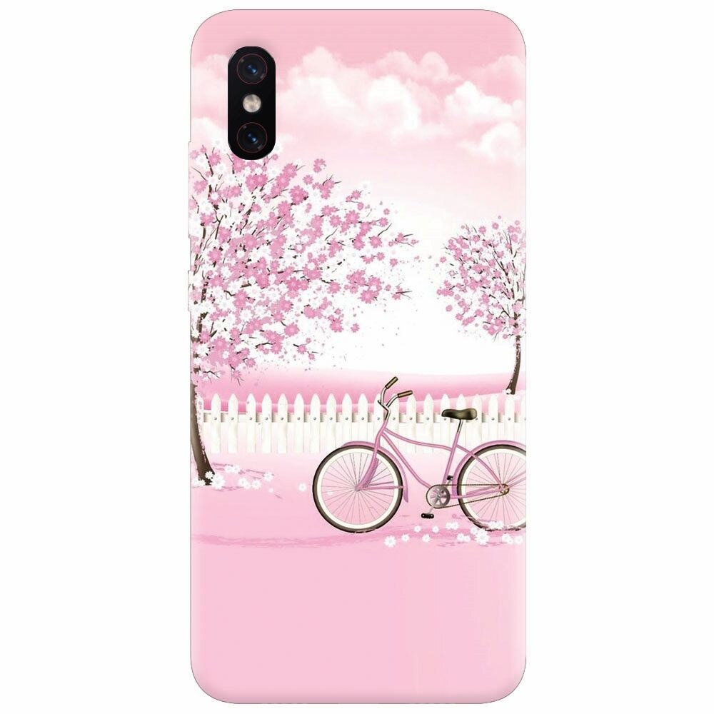 Husa silicon pentru Xiaomi Mi 8 Pro, Pink Spring
