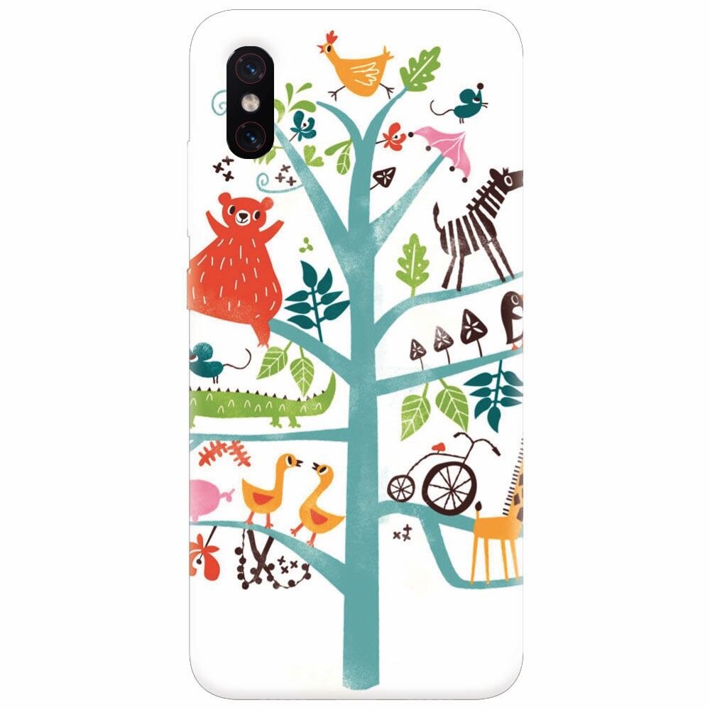 Husa silicon pentru Xiaomi Mi 8 Pro, Tree