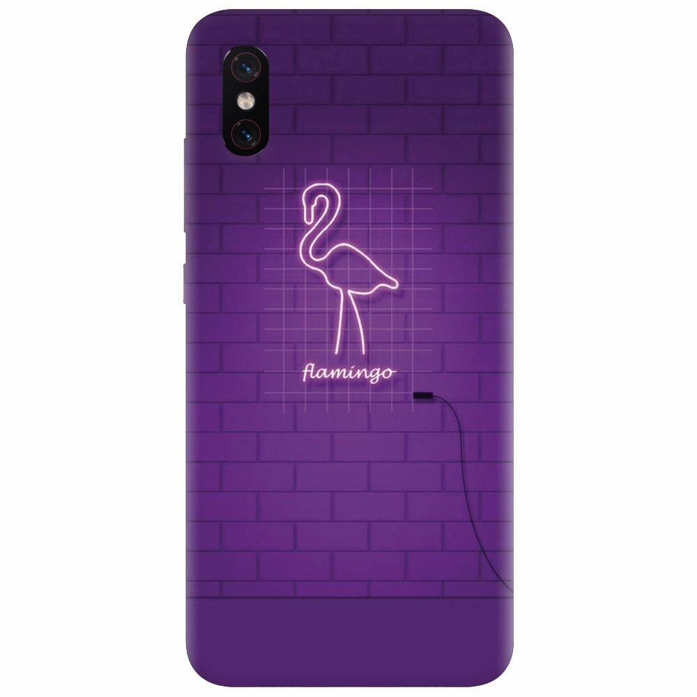 Husa silicon pentru Xiaomi Mi 8 Pro, Light Flamingo