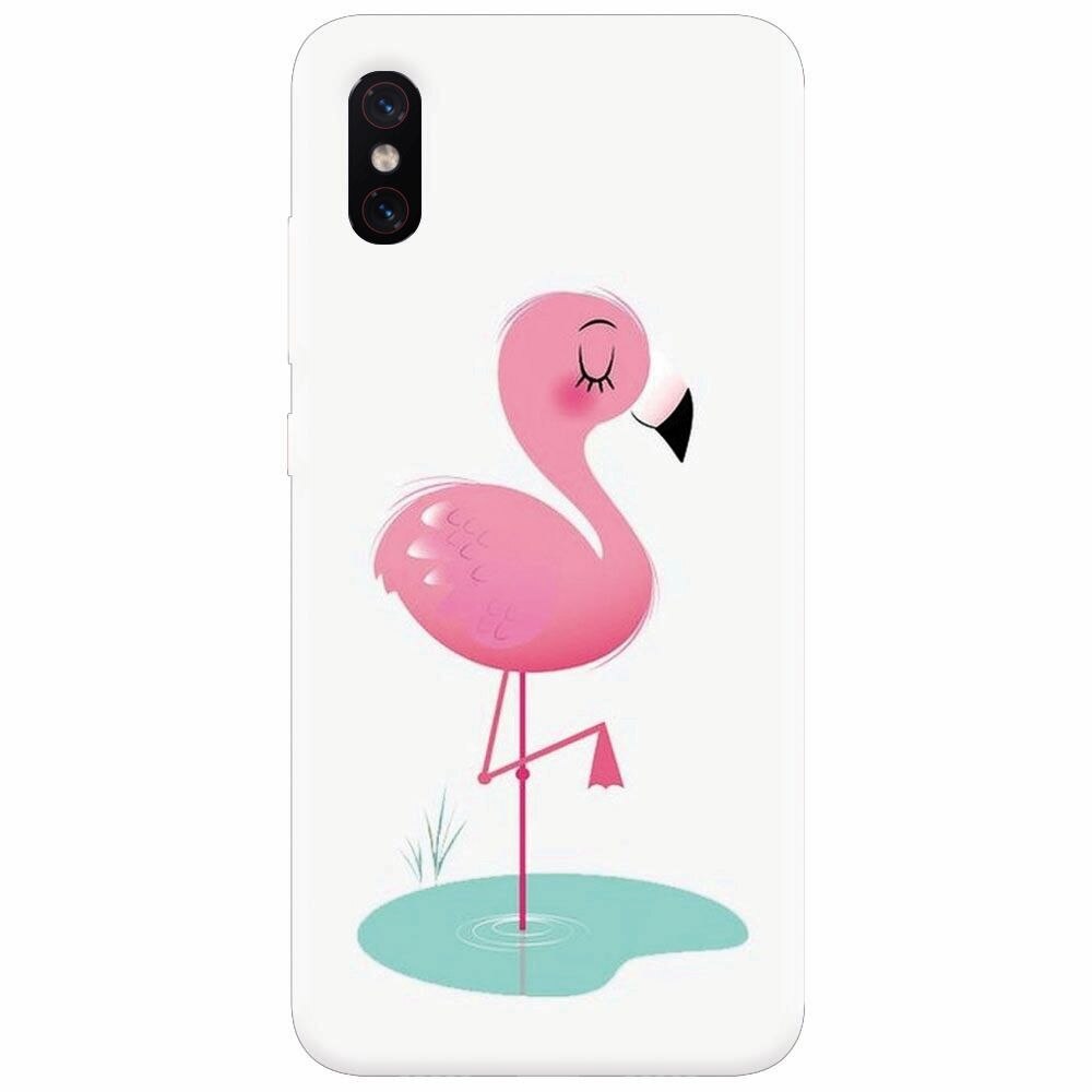 Husa silicon pentru Xiaomi Mi 8 Pro, Flamingo Pink