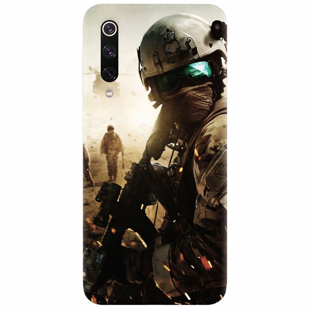 Husa silicon pentru Xiaomi Mi 9, Battlefield
