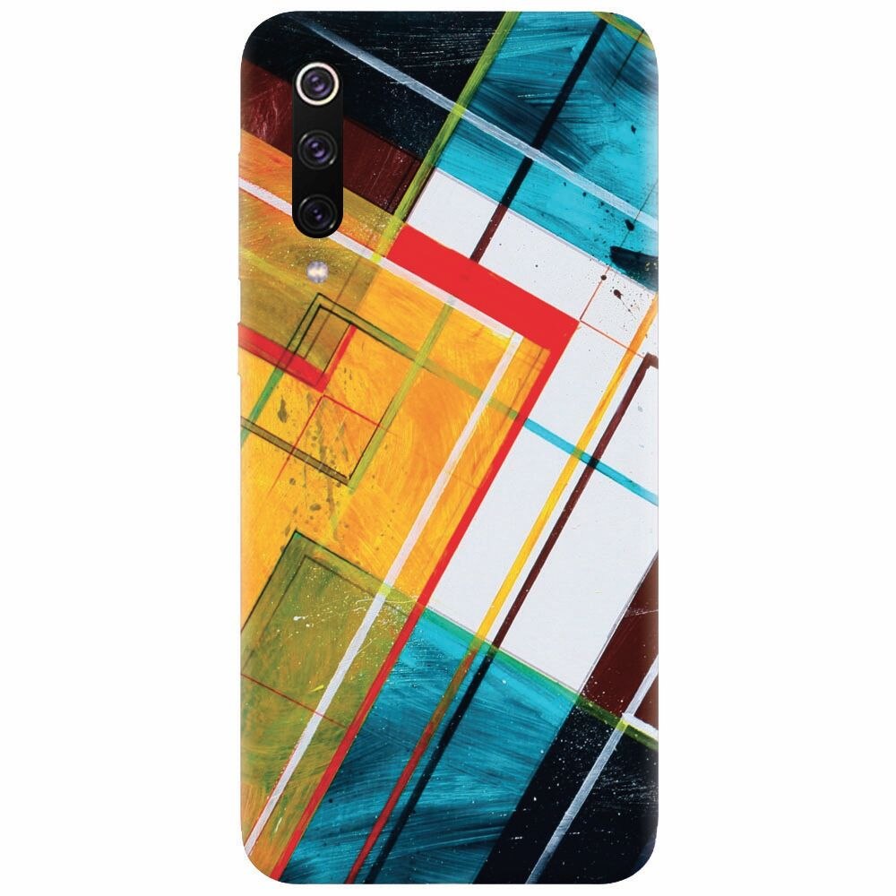 Husa silicon pentru Xiaomi Mi 9, Abstraction Color Shape