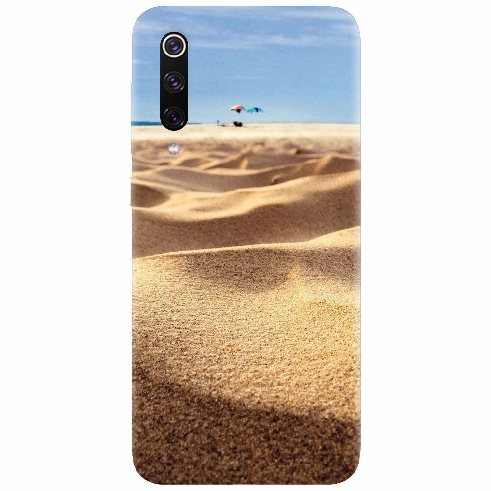 Husa silicon pentru Xiaomi Mi 9, Beach Sand Closeup Holiday