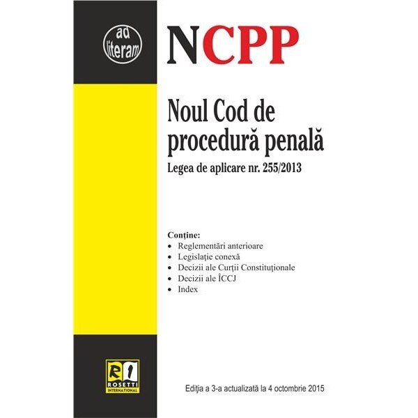 Noup Cod Closure Noul Cod de procedura penala - eMAG.ro