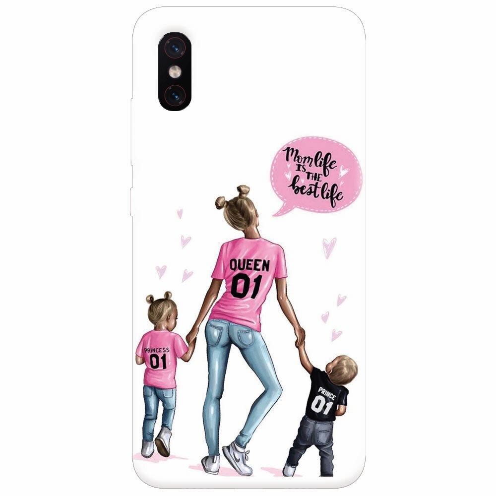 Husa silicon pentru Xiaomi Mi 8 Pro, Mom Life
