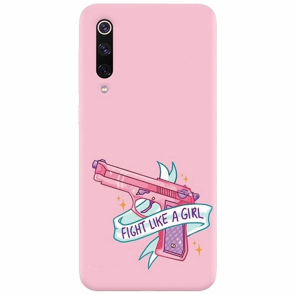 Husa silicon pentru Xiaomi Mi 9, Fight Like A Girl
