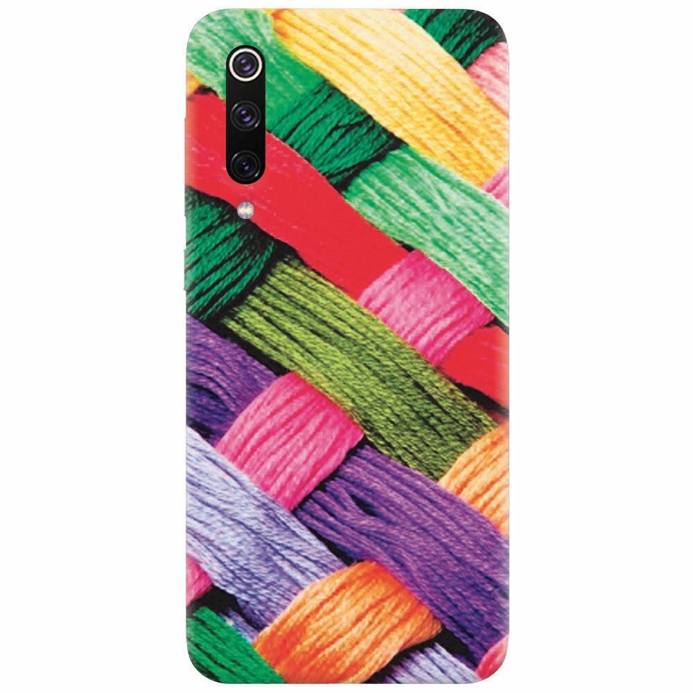 Husa silicon pentru Xiaomi Mi 9, Colorful Woolen Art