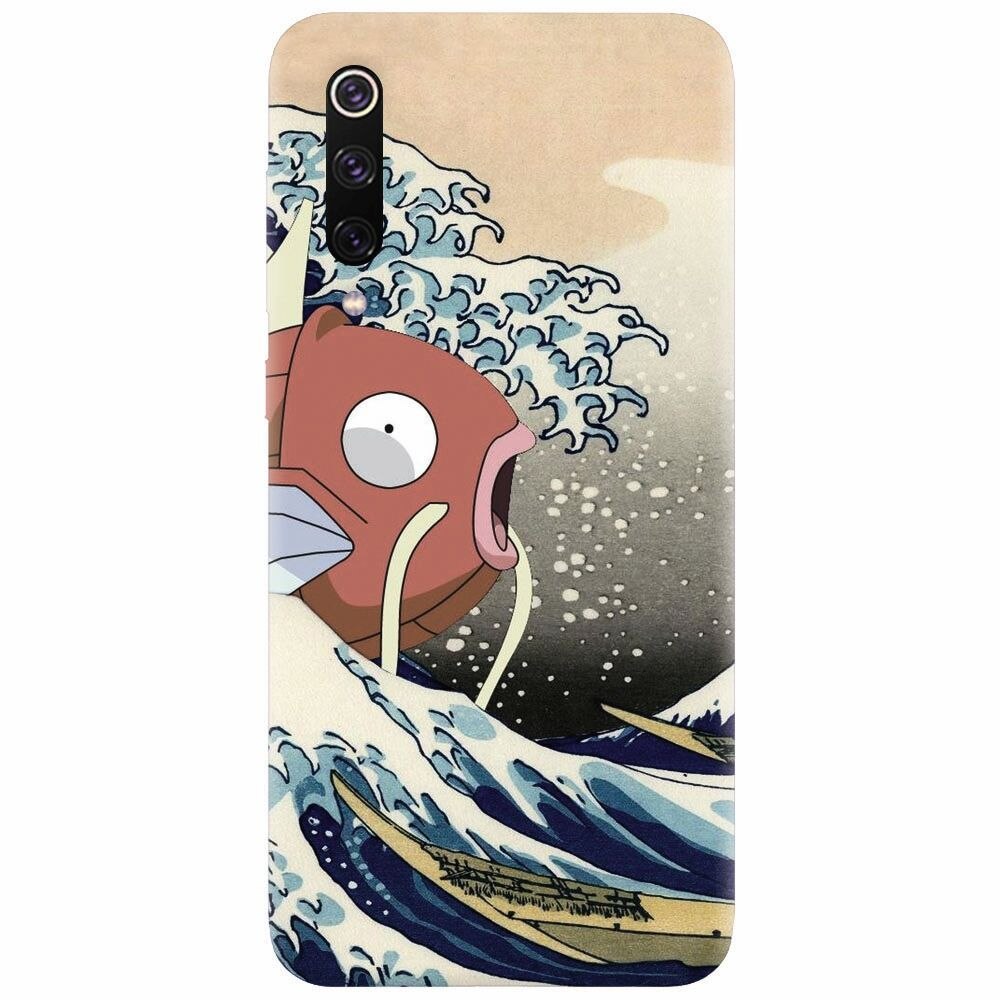 Husa silicon pentru Xiaomi Mi 9, Great Wave Fish