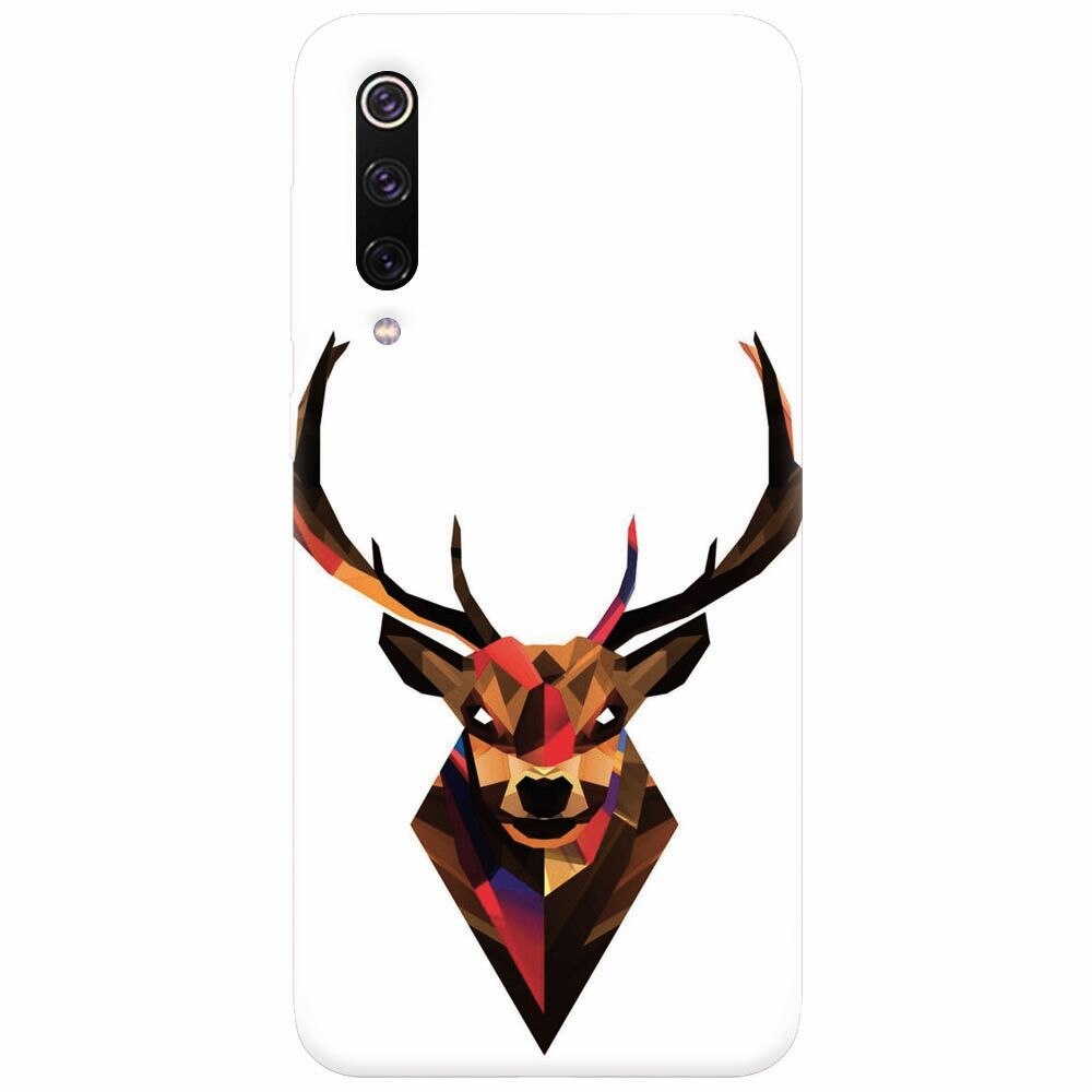 Husa silicon pentru Xiaomi Mi 9, Geometric Tibetan Antelope