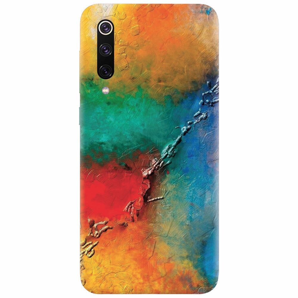 Husa silicon pentru Xiaomi Mi 9, Colorful Wall Paint Texture