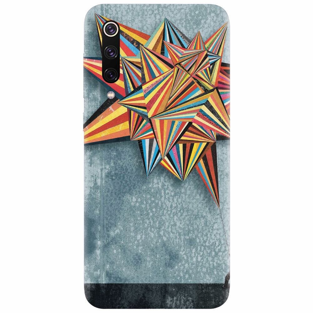 Husa silicon pentru Xiaomi Mi 9, Abstract Colorful Balloon Triangles