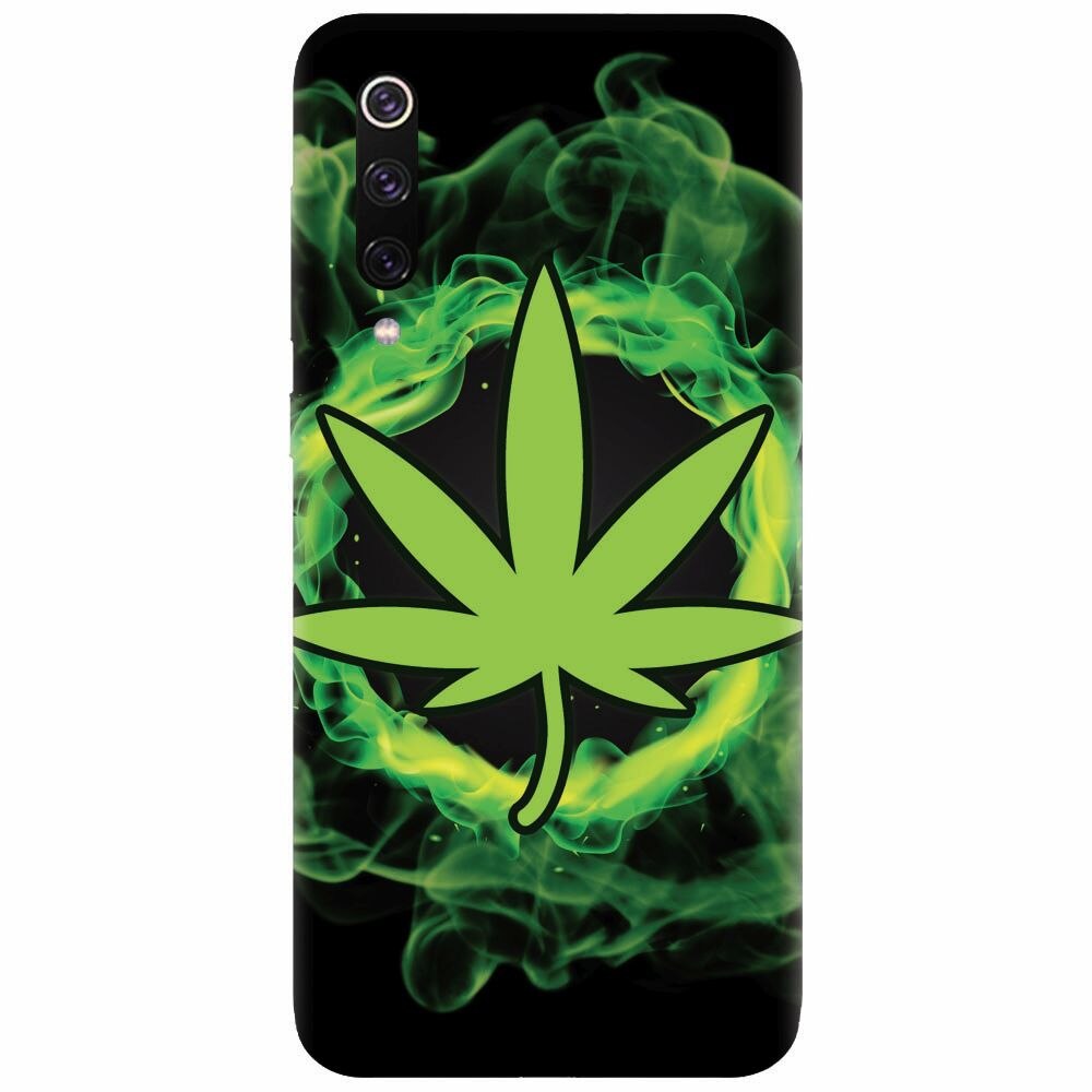 Husa silicon pentru Xiaomi Mi 9, GreenFlames