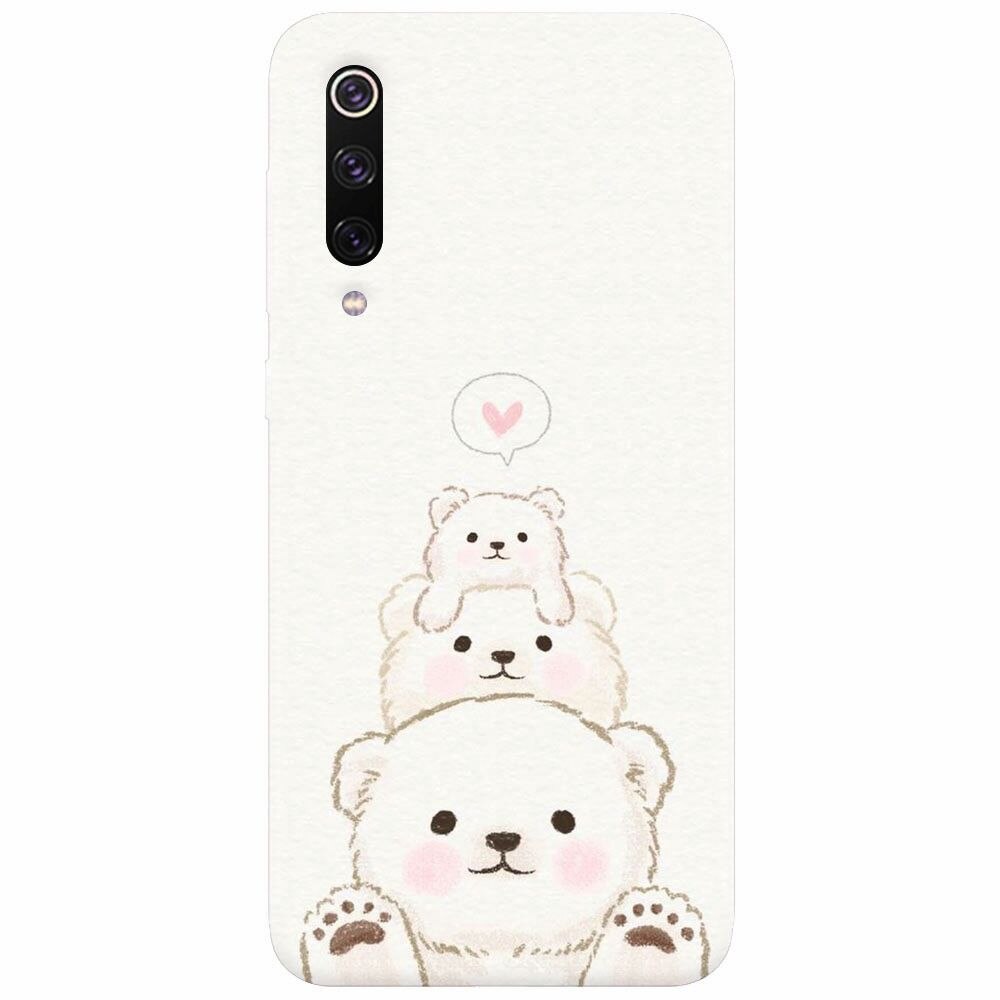 Husa silicon pentru Xiaomi Mi 9, Family Bear