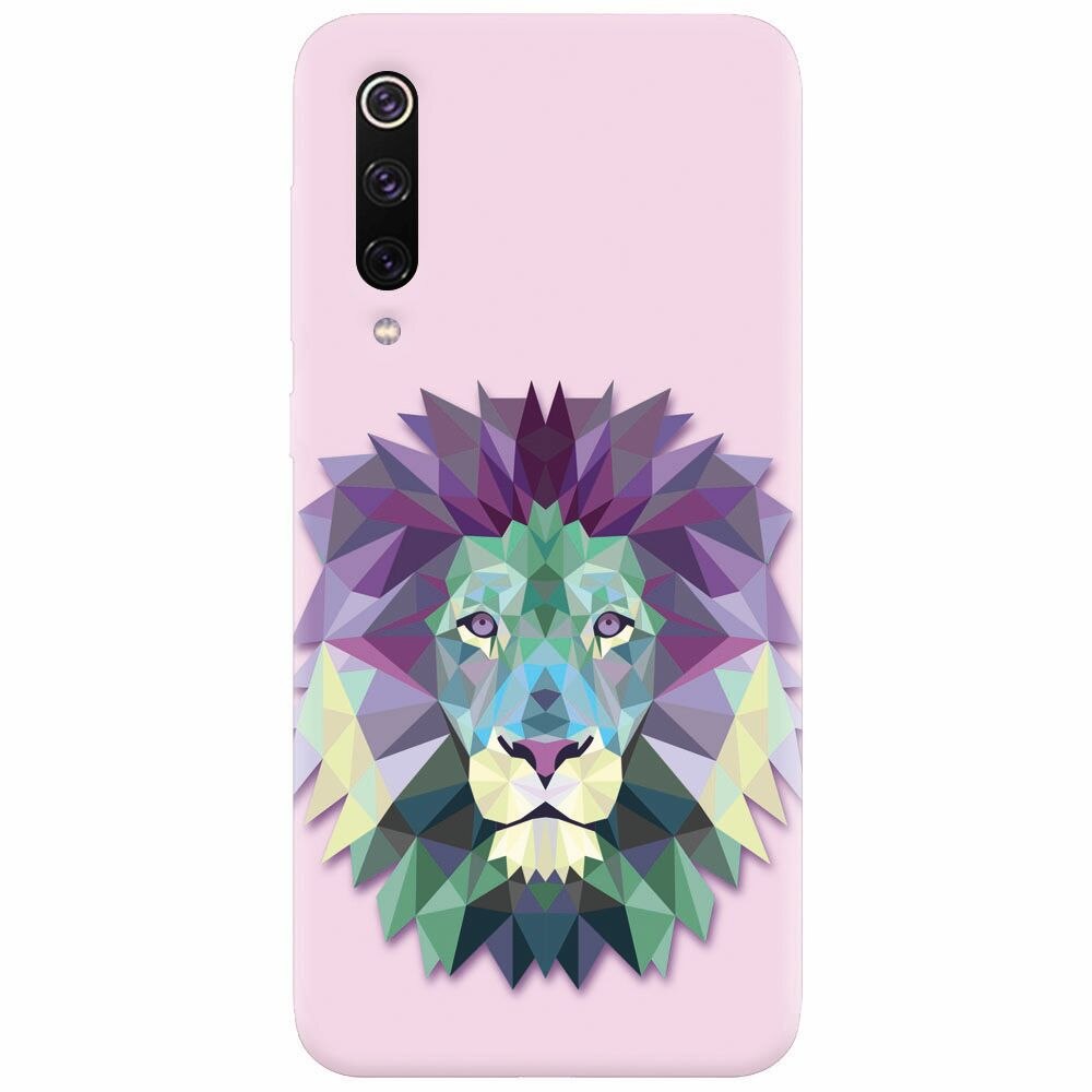 Husa silicon pentru Xiaomi Mi 9, Polygon Lion