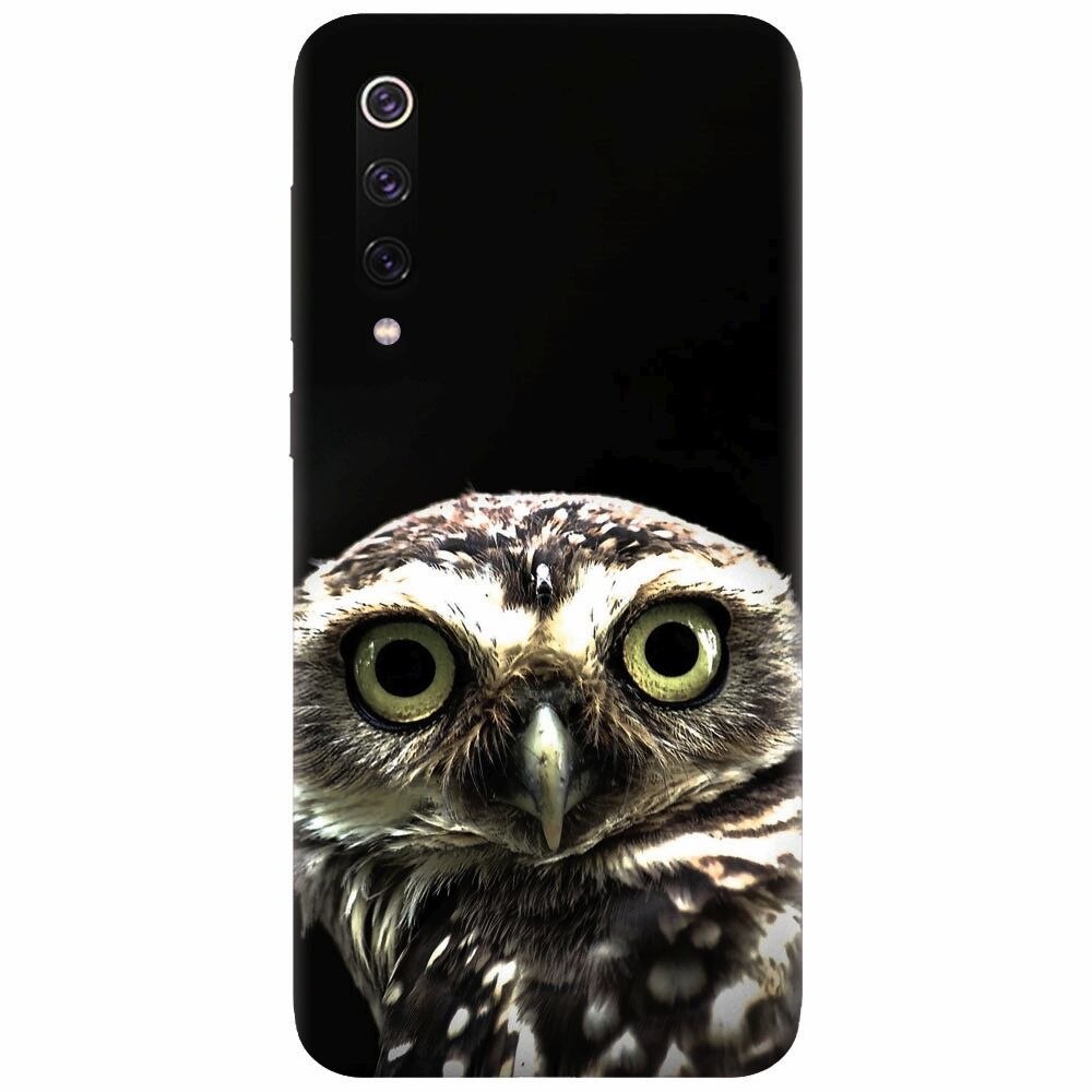 Husa silicon pentru Xiaomi Mi 9, Owl In The Dark