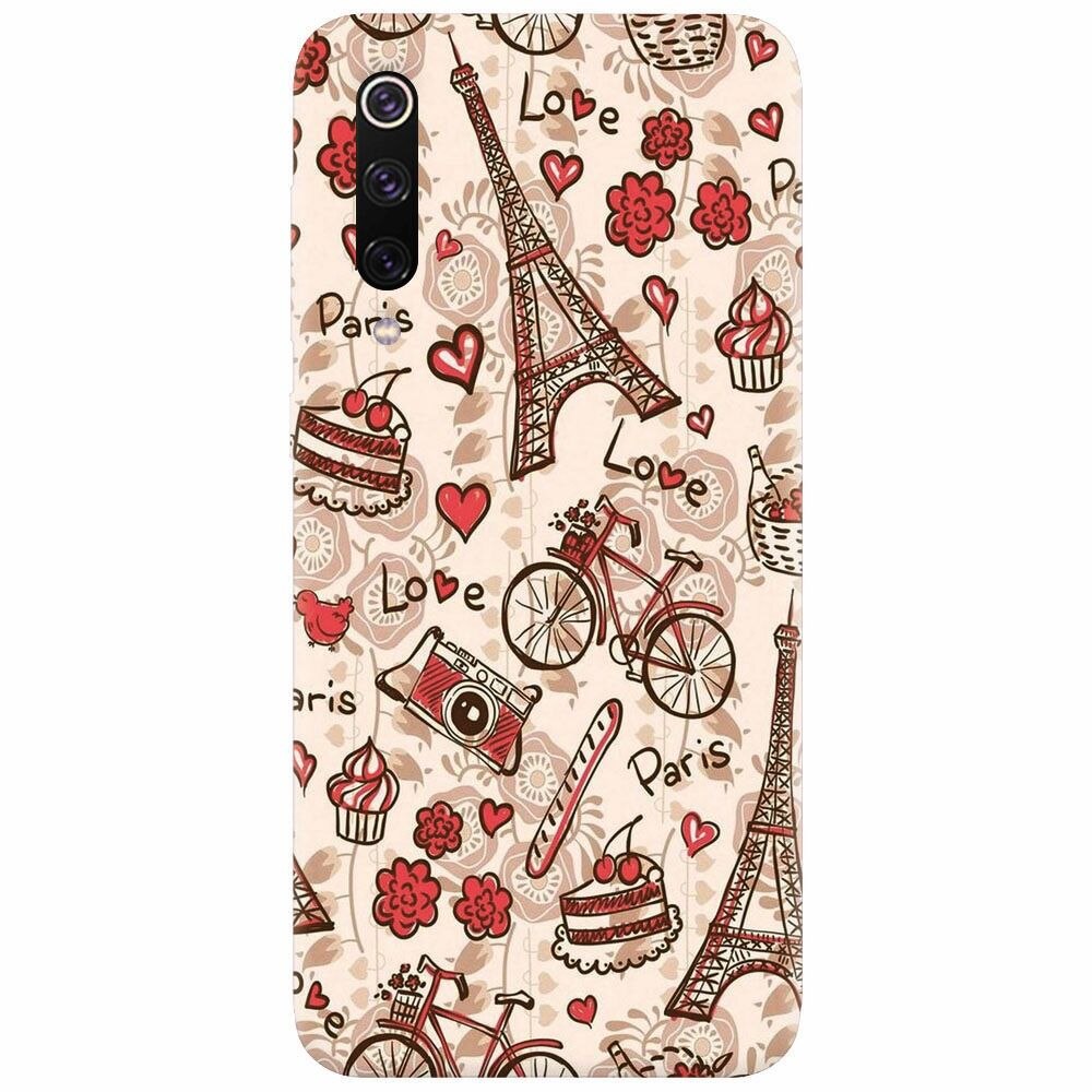 Husa silicon pentru Xiaomi Mi 9, Paris Love